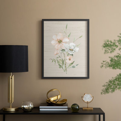 Organic Botanical I Framed Print - Solid Wood