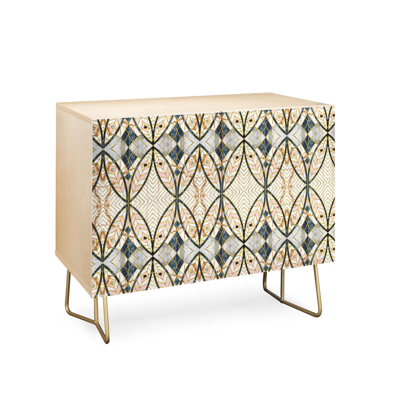 Budapest Accent Cabinet, Gold