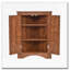 Armoire de rangement d'angle pour salle de bain avec tablettes réglables-167554258