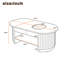 Table basse cannelée avec rangement-965214925