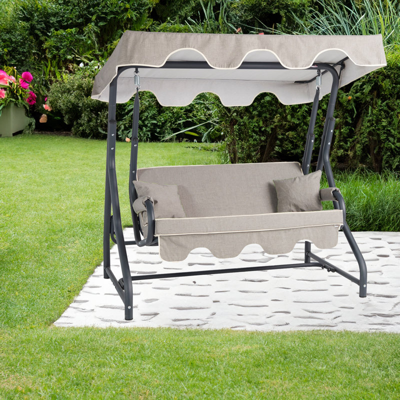 2 Person Porch Swing with Canopy