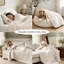Ensemble d'édredon toutes saisons avec taies décoratives 100% lin Clara-1190569632-1190569644