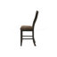 Chaise haute en noir rustique