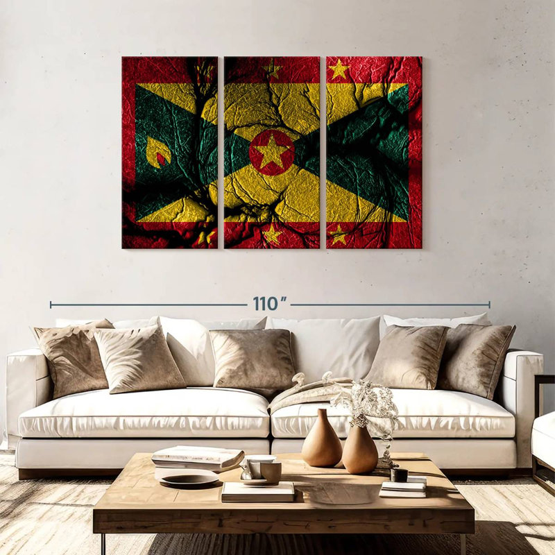 Borges Grenada Flag, 48" H x 74" W