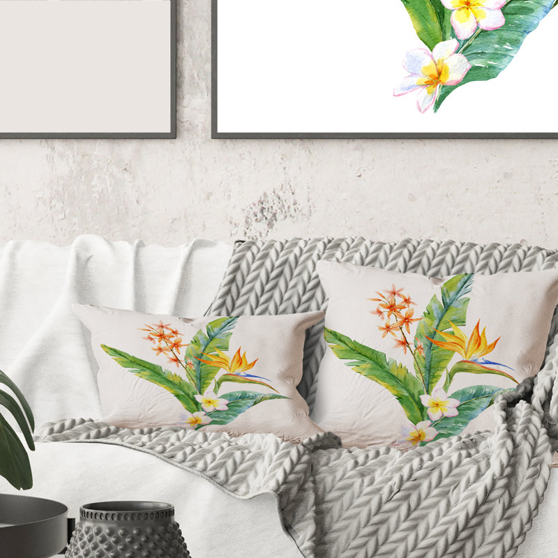 Floral Throw Pillow