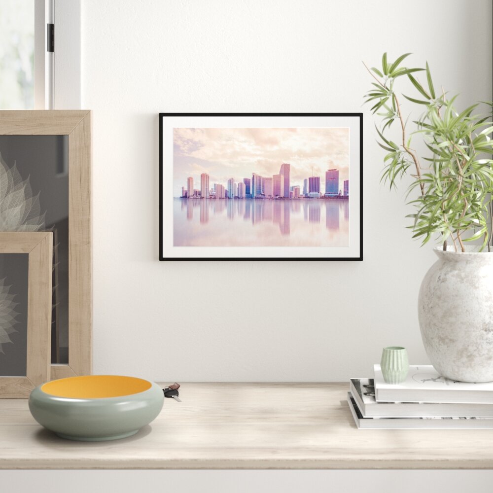 Gerahmtes Poster Miami Florida Skyline