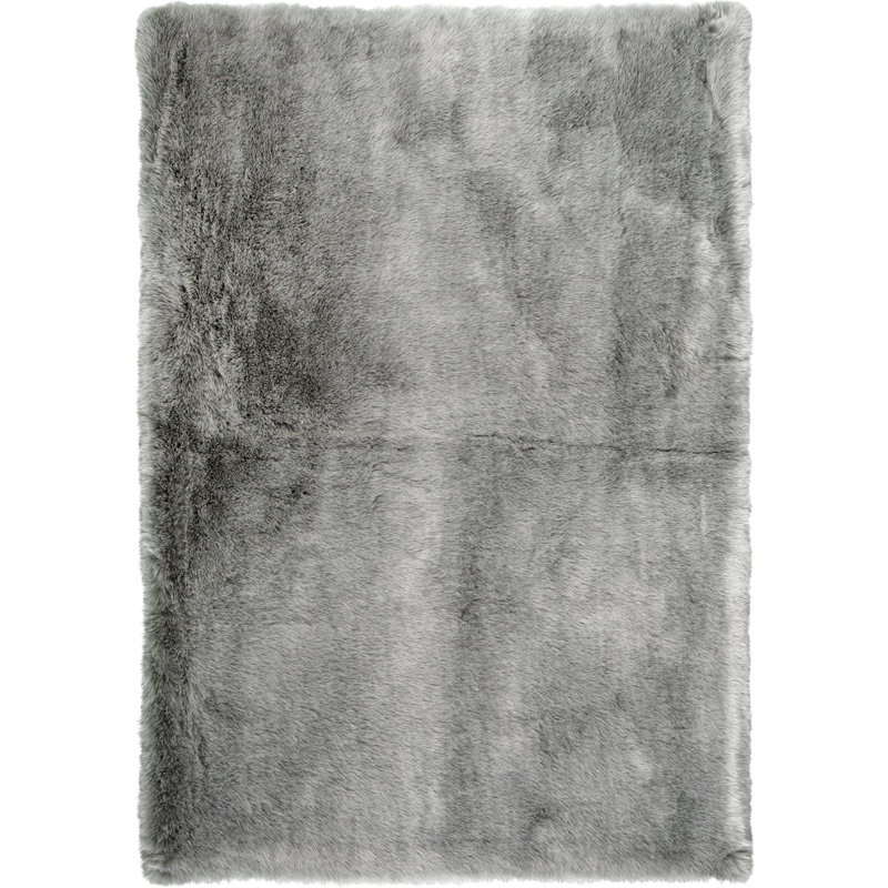 Byrone Hand Tufted Dhurrie Area Rug, Silver, Rectangular 60 x 110cm
