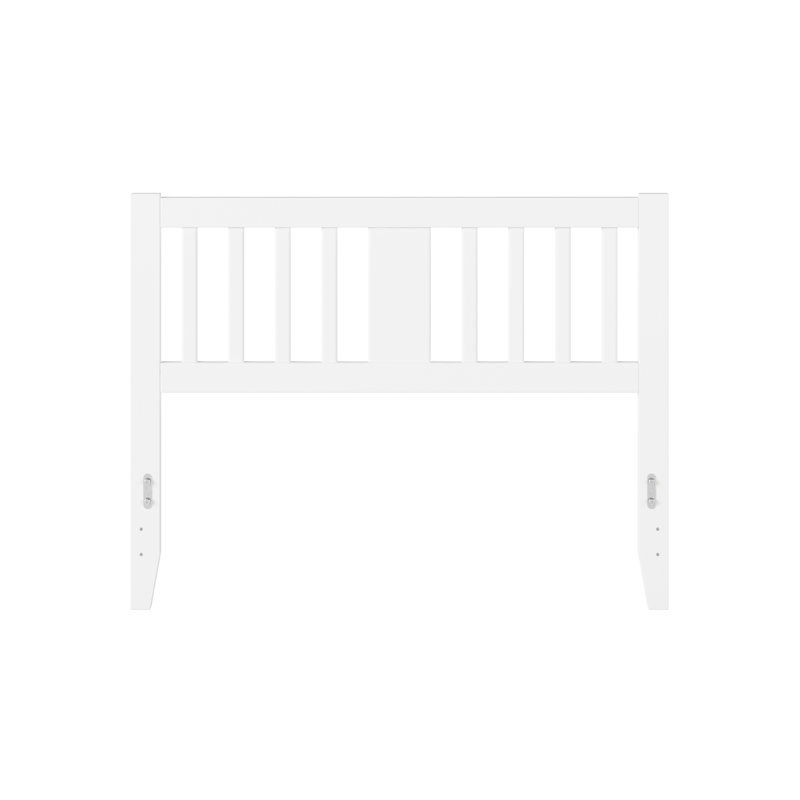 Zosia Solid Wood Headboard, White, Full / Double