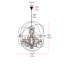 Lustre en forme de globe unique à 25 lumières avec détails en cristal Svante-22859137-22859134