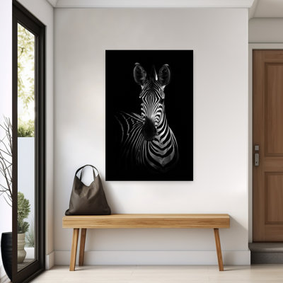 Art contemporain, portrait de girafe minimaliste