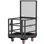 Plateforme de sécurité robuste pour chariot élévateur 35,8 x 35,8 pouces - capacité de 1400 lb avec surface antidérapante, finition noire imperméable pour l'entreposage et la construction