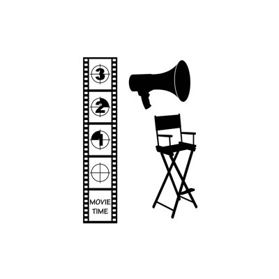 Entertainment Non-Wall Damaging Wall Decal