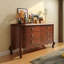 Buffet d'appoint en bois manufacturé rétro brun-458659399
