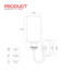White Cylindrical Glass Wall Sconce with U-Shaped Arm