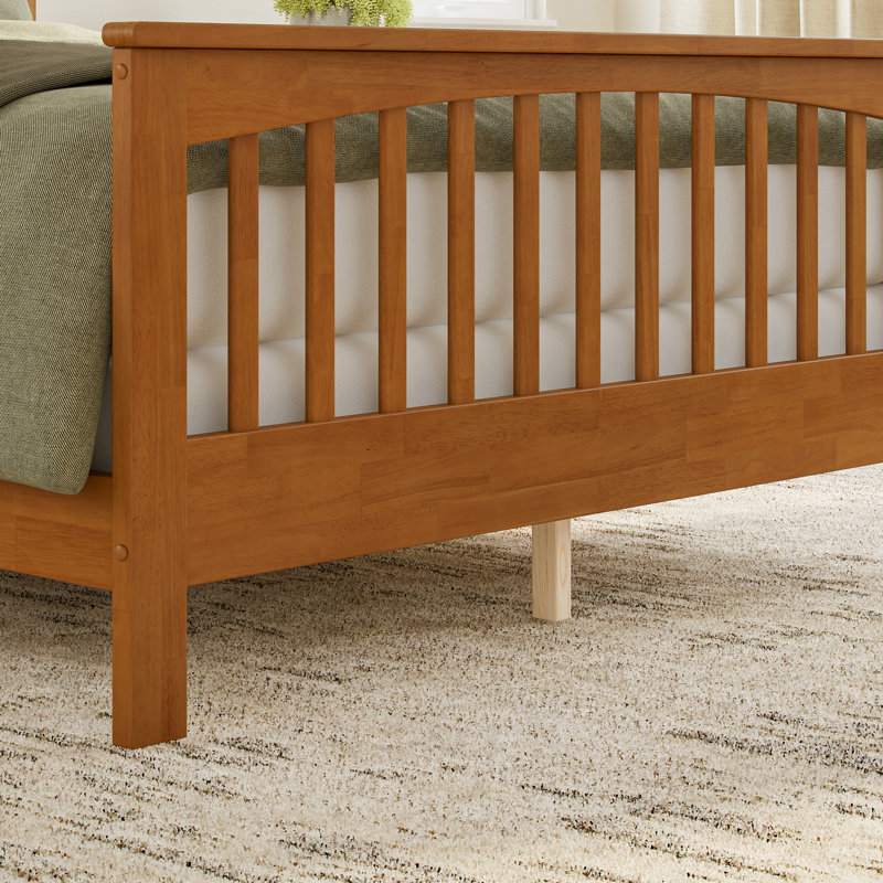 Brooklyn Foundation Bed with Matching Footboard, Light Toffee, Queen