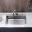 Station de travail 30 po x 18 po à évier simple en acier inoxydable 304 avec accessoires-115355014