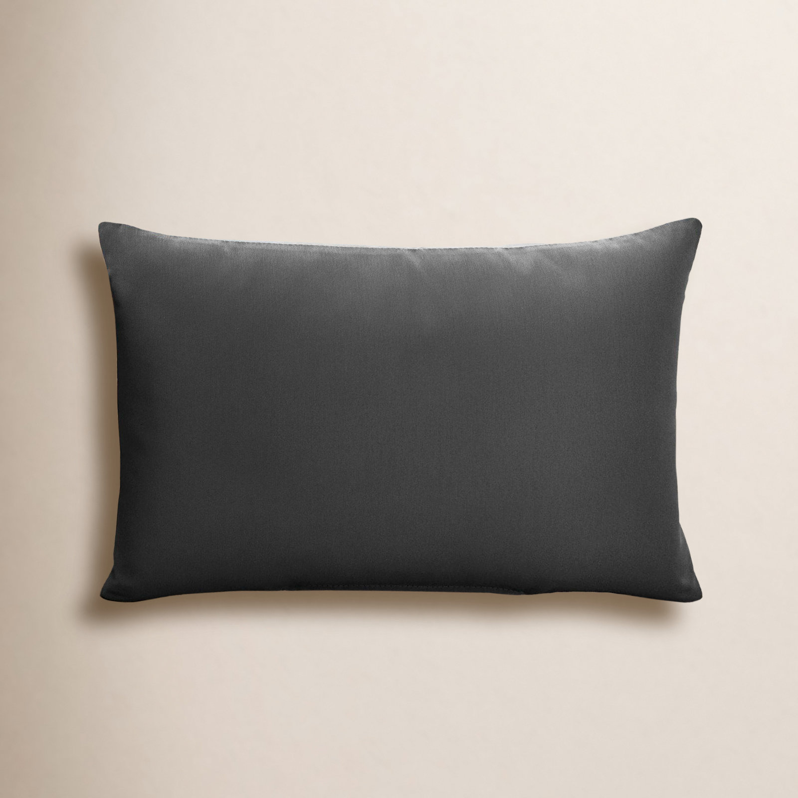 Almeda Lumbar Throw Pillow, Charcoal, 16" x 26"