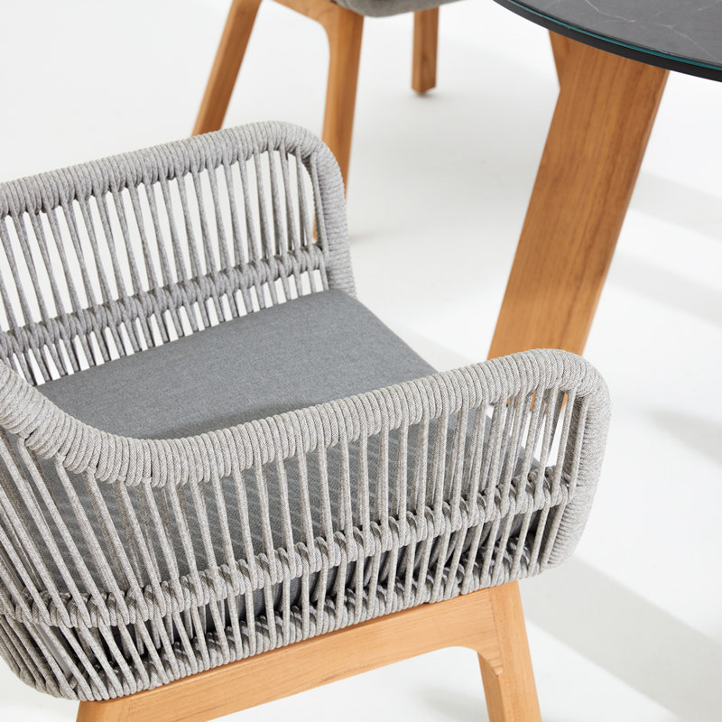 Chaise de patio avec coussin Medi