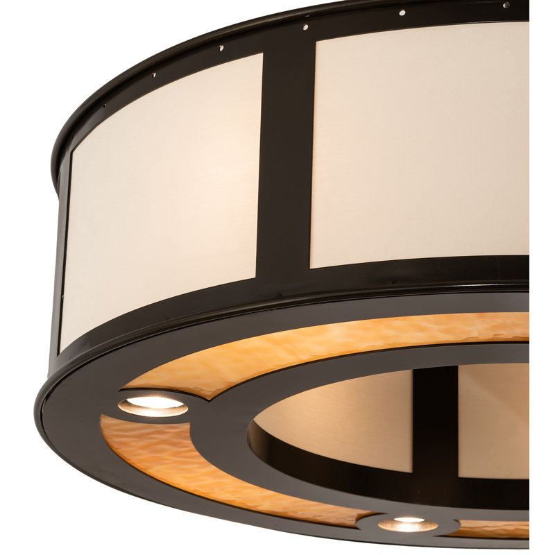 Luminaire suspendu tambour 4 lumières