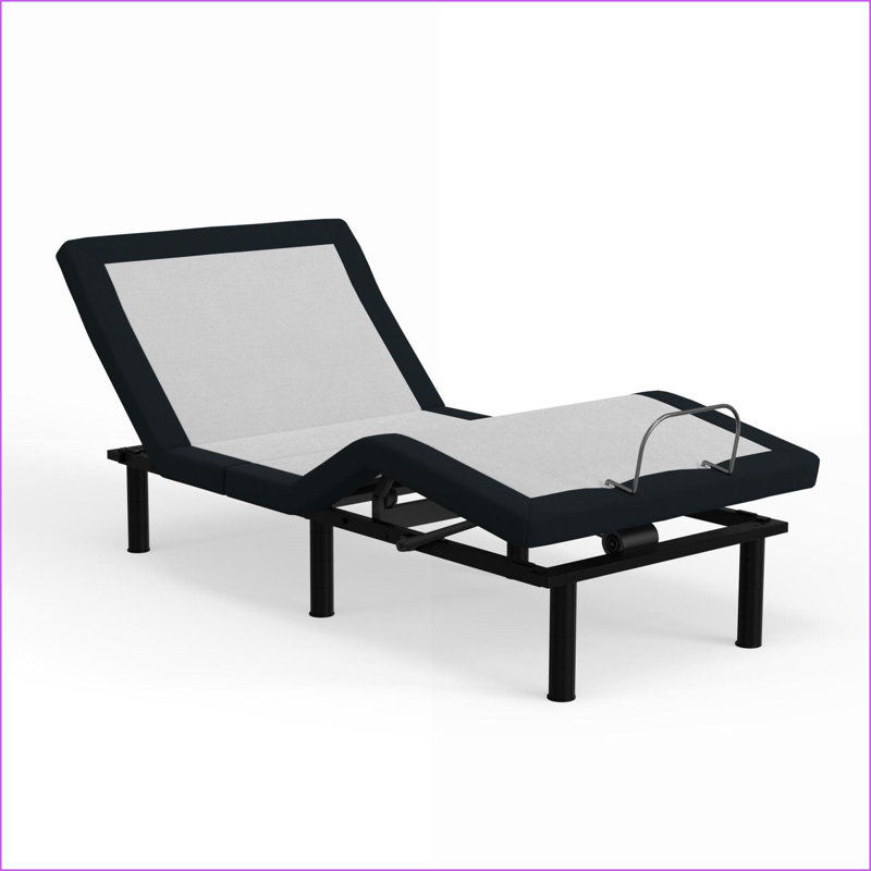 Simple base de lit simple réglable avec inclinaison de l'oreiller, massage et amp; Ports USB - Conception sans dégagement