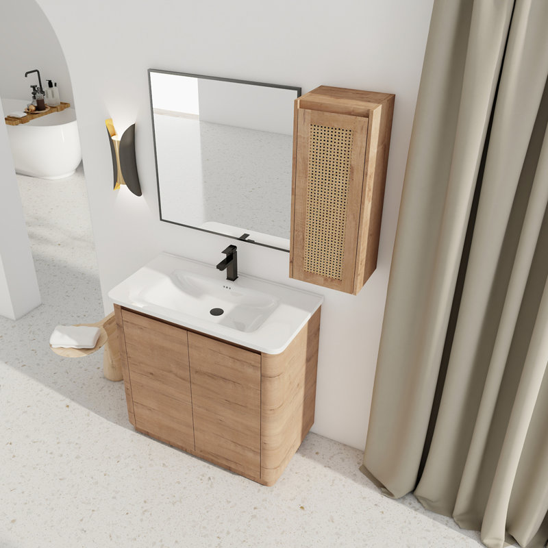 Meuble-lavabo sur pied 36 po avec lavabo en céramique