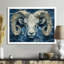 Blanc bleu astrologie cosmique courage bélier I - décoration murale astronomie bélier-106112148-106112131