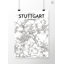 Stuttgart City Map - No Frame Print-1314639891