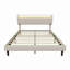 Upholstered Linen Platform Bed-1572705496-1572705497