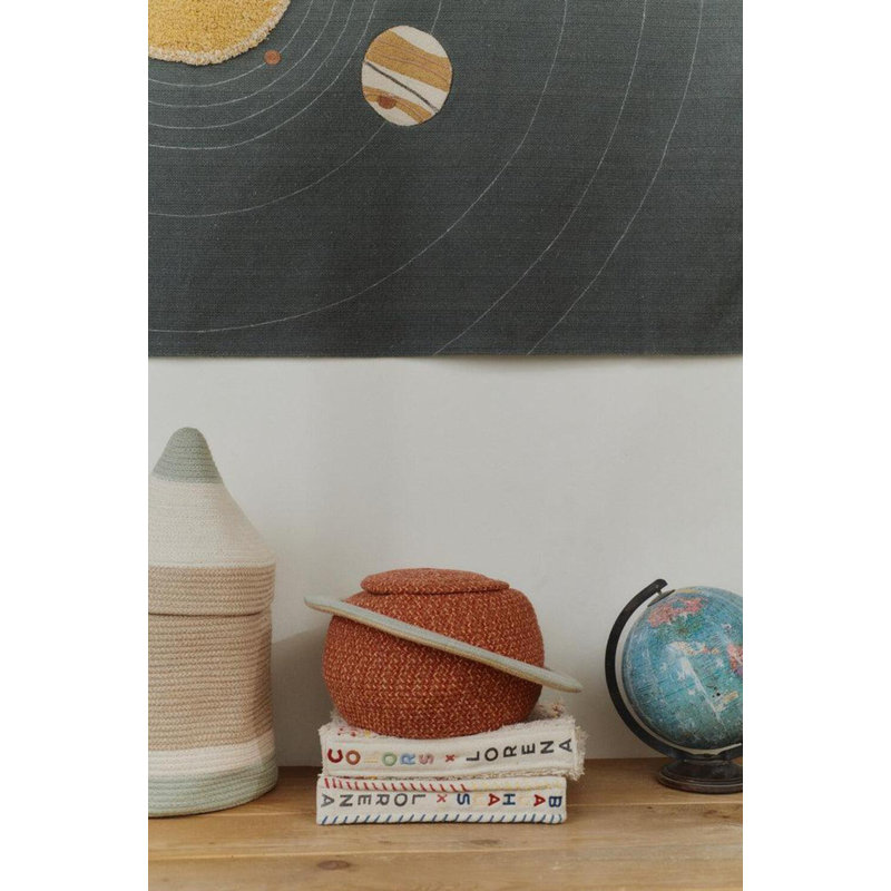 Panier en composite Lorena Canals, Bleu / beige / brun