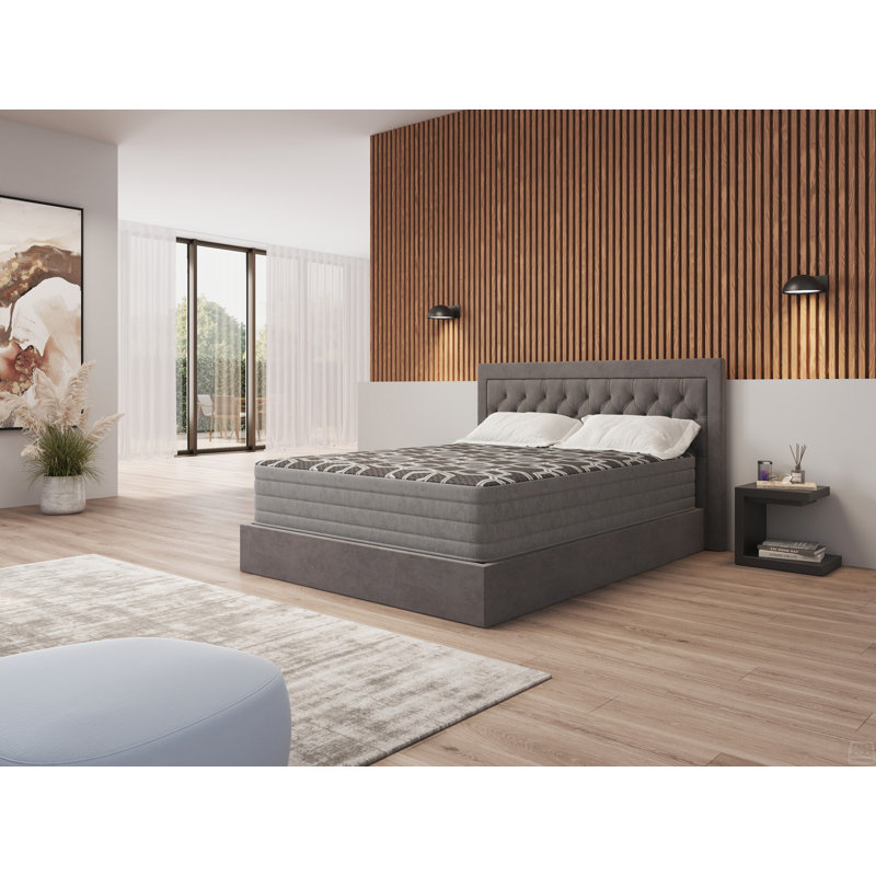 12" Smooth Top Hybrid Medium Plush Twin Mattress, Twin, 12"