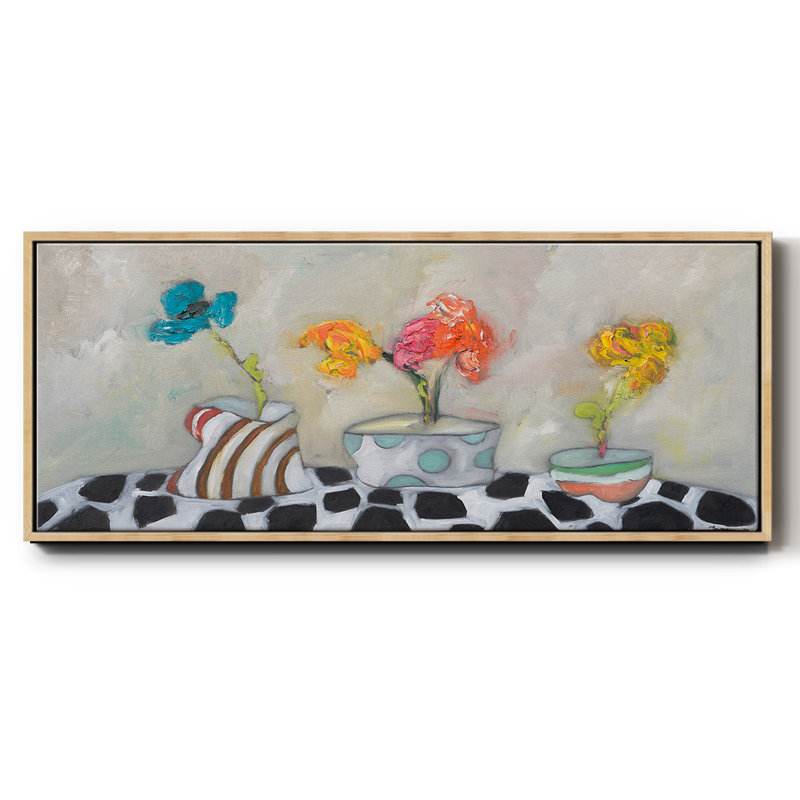 Three Amigos- Framed Canvas, 12" H x 30" W