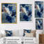 «Blue Sturdy Guardians Accents With White», peinture murale abstraite, art mural encadré abstrait bleu-733577144-733577150-733577131