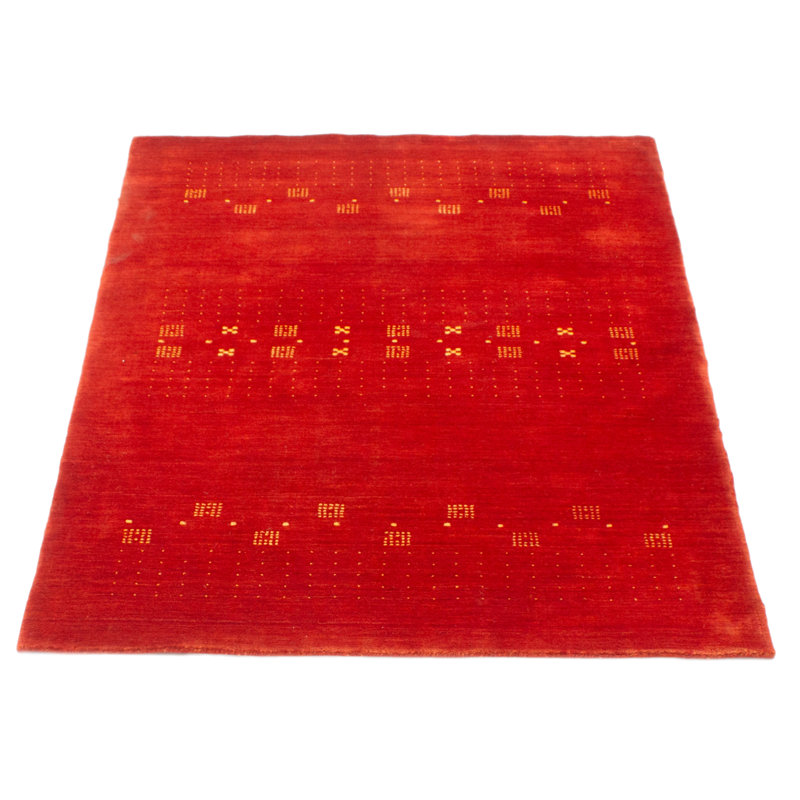 Kashkuli Gabbeh Red Rug 4'4" x 6'5"