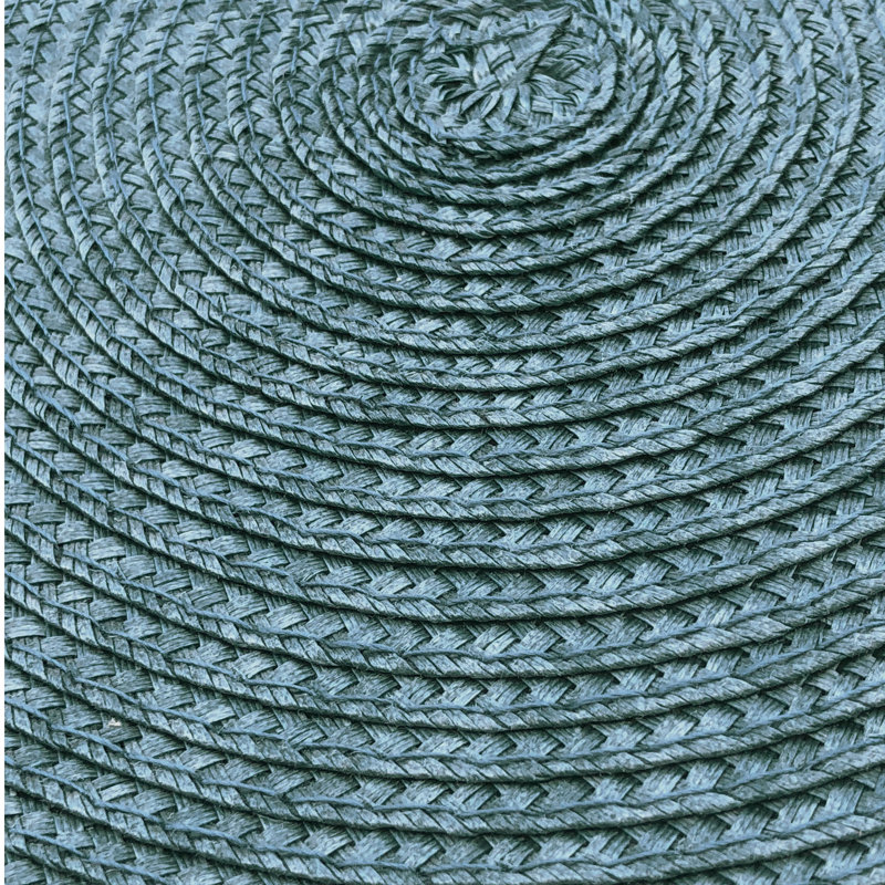 Napperon tressé 15 po Rosalba, Bleu