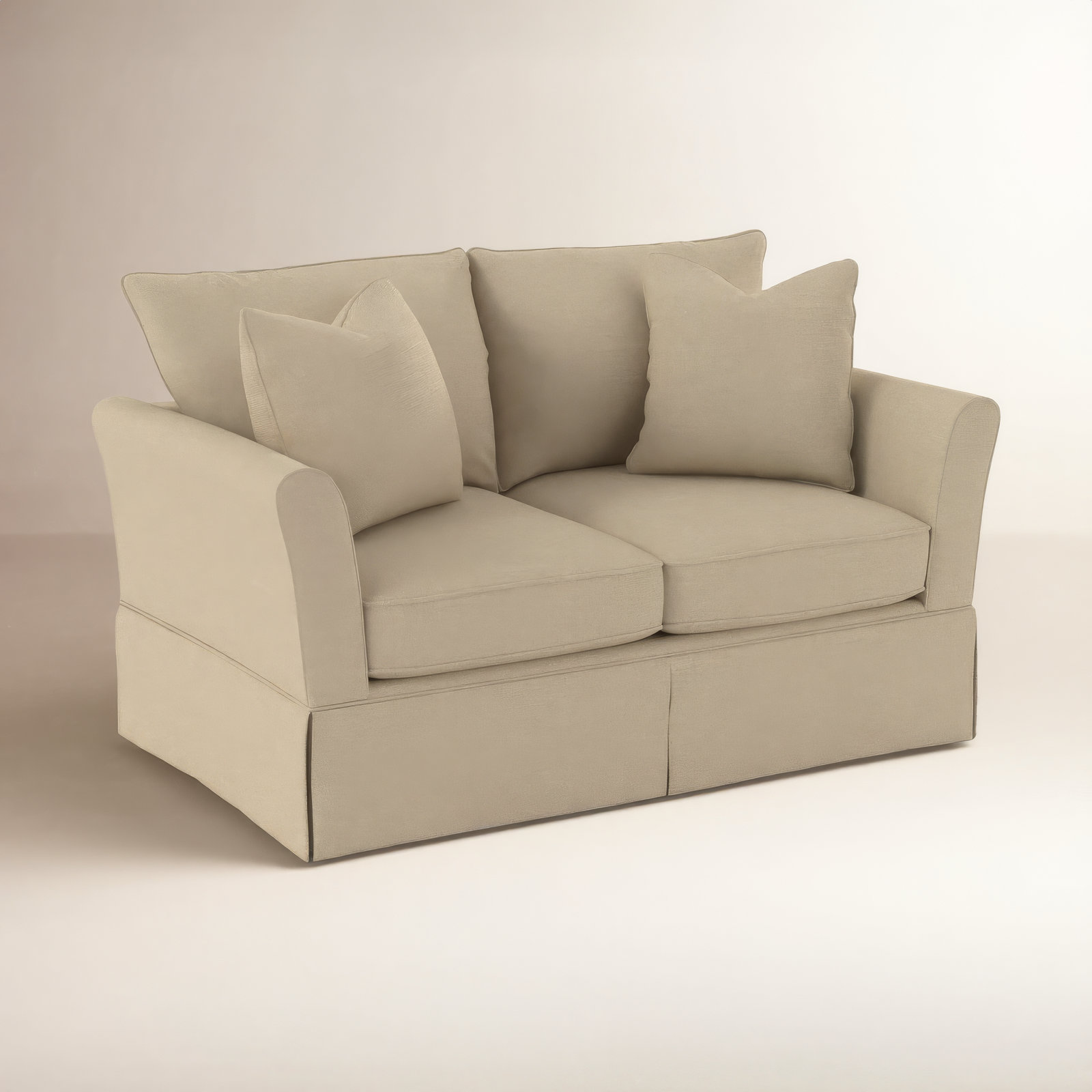 Shelby 60'' Upholstered Sofa, Bayou Stone Canvas