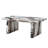 Roundhill Furniture Cavira Modern Faux Marble Living Room Coffee Table, Off-White-123034298