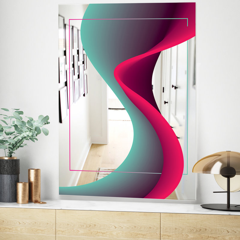 Nebulous Waves 6 Wall Mirror, 39.4" H x 29.5" W