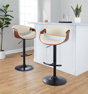 Cream/Walnut Wood