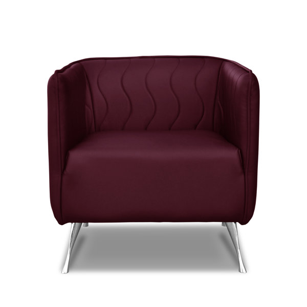 Latitude Run Faux Leather Barrel Chair | Wayfair.ie