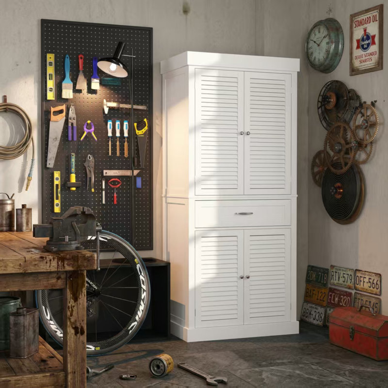 71.6"H Garage Storage Cabinets with Drawer