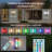 15"H Dimmable RGB Iron Outdoor Wall Light with Remote&App