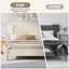 Boucle Upholstered Platform Bed with Soft Rounded Corners-195356837-196431593