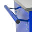 Chariot à outils 6 tiroirs pour le garage, chariot à roulettes en métal avec roues, noir et bleu, verrouillage par clé, chariot de rangement multifonctionnel à comptoir lisse, entrepôt bleu, tiroirs verrouillables, roues universelles-1955218468