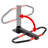 High-Durability Foldable Parking Barrier Heavy-Duty Steel With Built-In Lock & Two Keys Red Reflective Strips