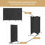 Cloison pliante 3 panneaux l 102,5 po x H 72 po Leveille-1208242392