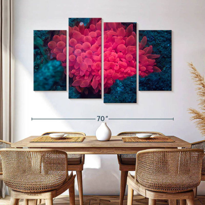 Rose corail, H 42 po x l 68 po
