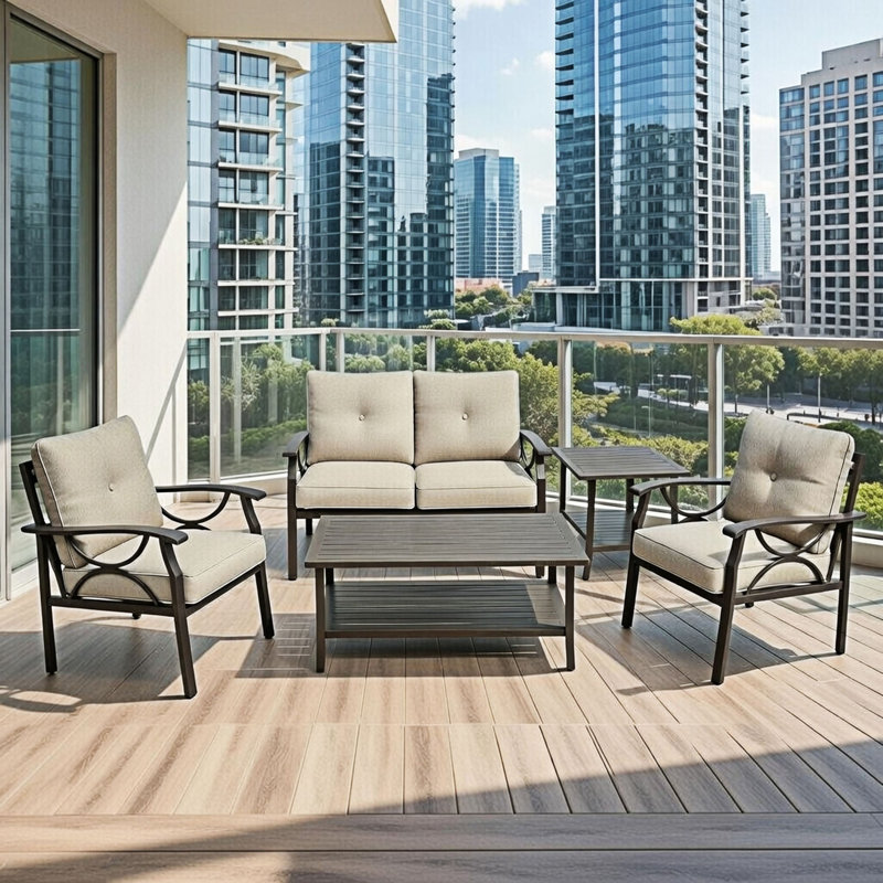 5-Piece All-Weather Conversation Sofa Set