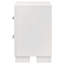 Table de chevet rectangulaire à 2 tiroirs en cuivre avec poignées barre, parfaite pour les décors modernes et traditionnels