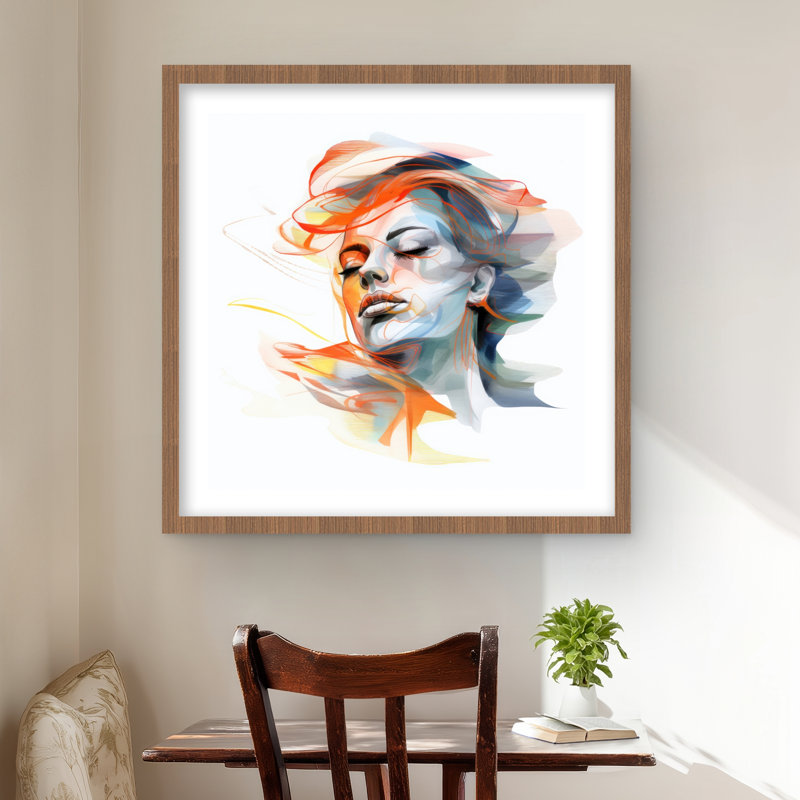Beauty Waves - Reproduction matte encadrée pour la décoration intérieure