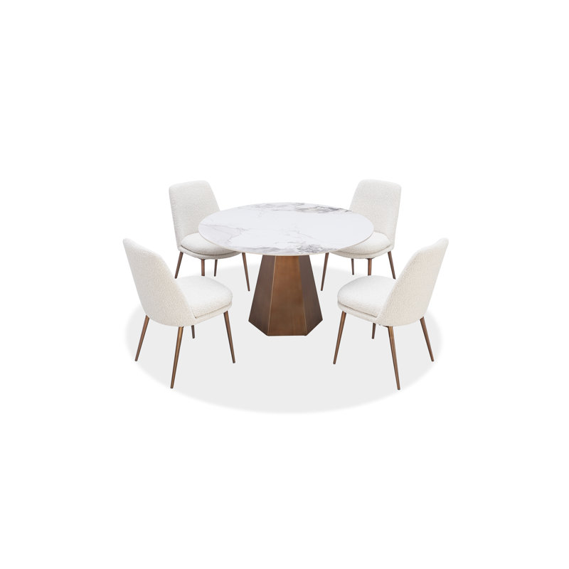 Acacia Round Solid Wood Dining Table
